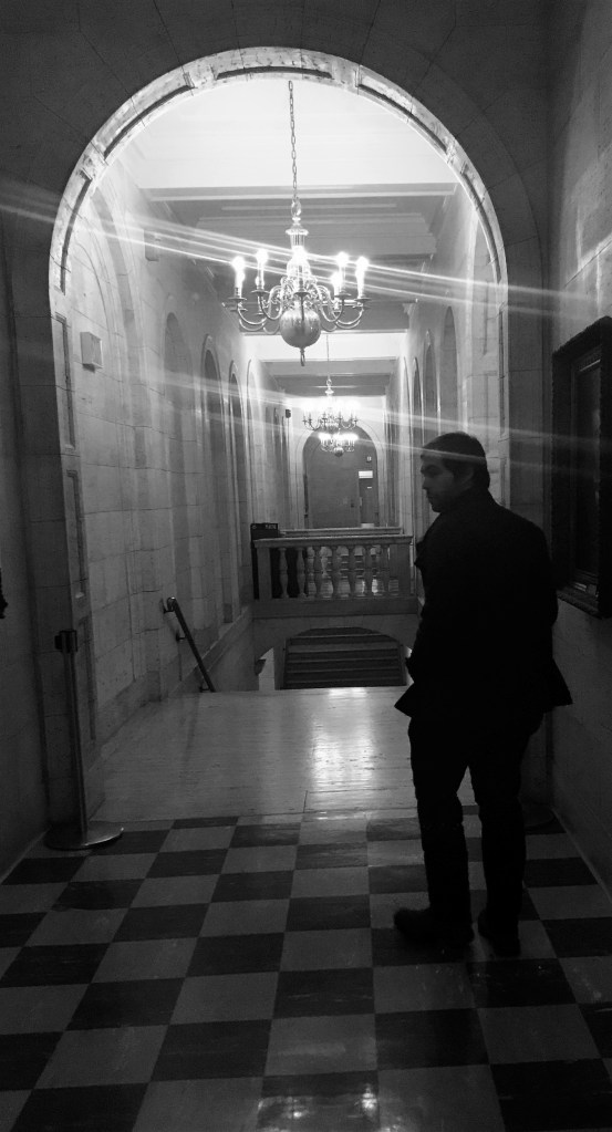 Paul in Wilson Library (Photo credit: Annalyse Taccola)