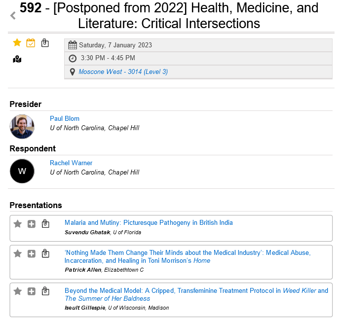MLA 2023 Special Session&nbsp;Panel